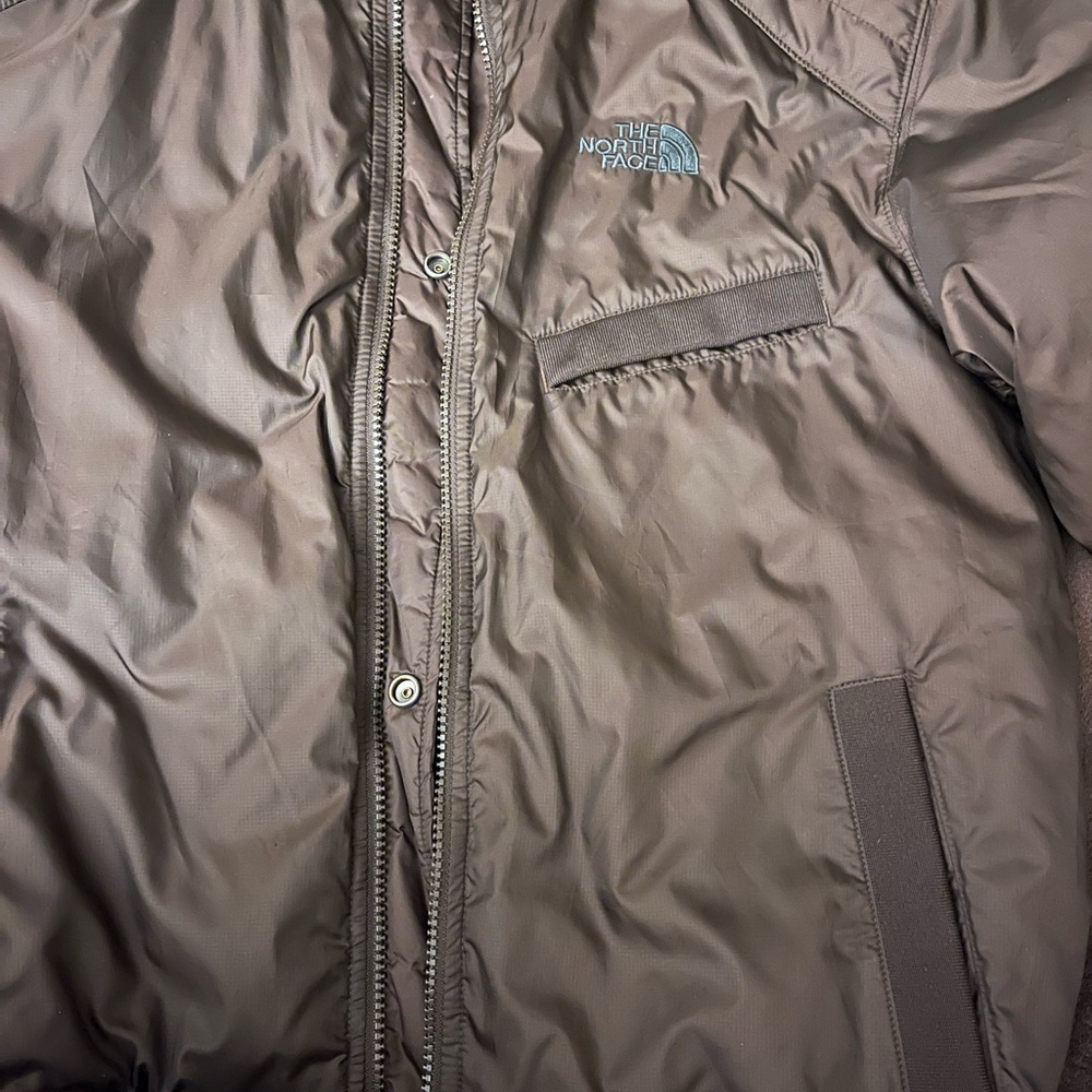 Rare North Face Reversible Cryptic Jacket Small F Medium Ripstop Chocolate Brown - Picture 13 of 16